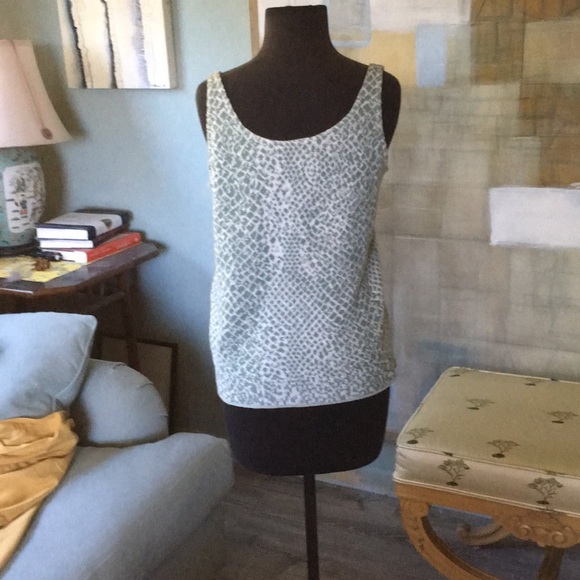 Joan Vass Au Courant Animal Print Knit Top NWOT - Picture 4 of 5